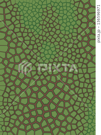 Abstract Muted Green Organic Cellular Pattern -Vertical A4 Vector Background 136596971