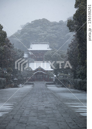 鎌倉2628 鶴岡八幡宮19 雪 鎌倉2628 鶴岡八幡宮19 雪 136598261