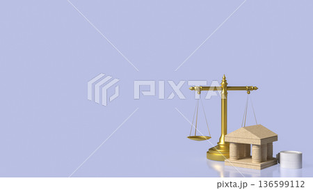 Banking Law and Financial Justice Concept 3d render. Banking Law and Financial Justice Concept 3d render. 136599112