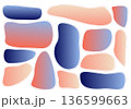 モダン 抽象背景 パステルグラデーション デザイン 136599663