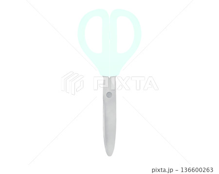 はさみ ナチュラルカラーアイコンイラスト素材 136600263