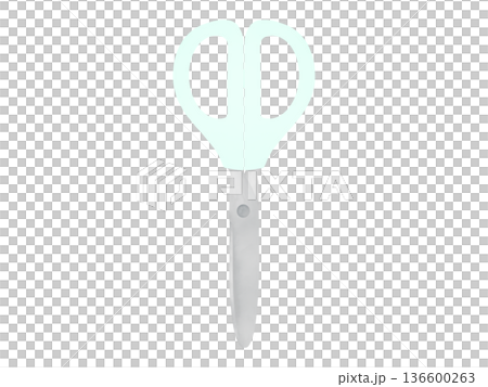 はさみ ナチュラルカラーアイコンイラスト素材 136600263