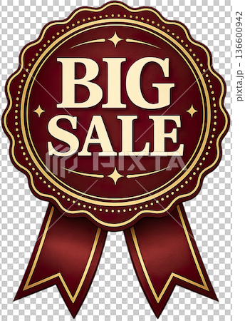 大型促銷廣告插圖 136600942