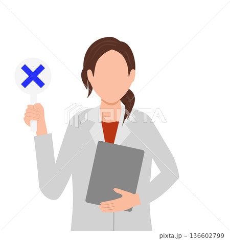 白衣を着た女性 136602799