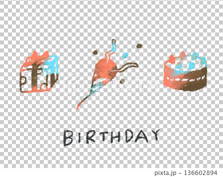 Colorful hand-drawn illustrations that can be used as icons or symbol marks in designs. Colorful hand-drawn illustrations that can be used as icons or symbol marks in designs. 136602894