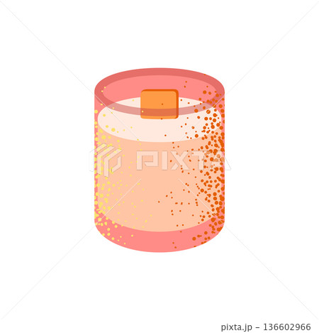 Pastel Scented Candle Illustration Design Pastel Scented Candle Illustration Design 136602966