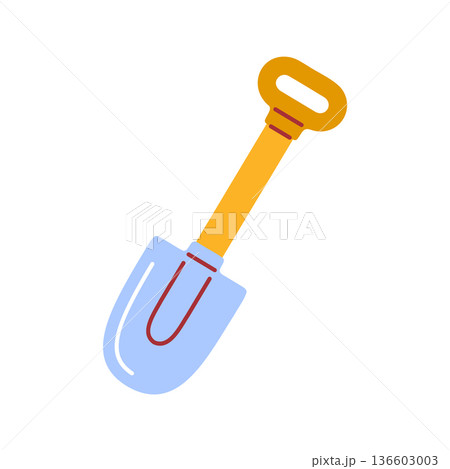 Garden Trowel Flat Icon Illustration 136603003