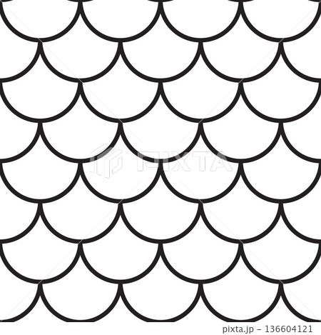 Scales & Patterns - Aquatic Texture Vector Image, Seamless Mermaid Pattern Scales & Patterns - Aquatic Texture Vector Image, Seamless Mermaid Pattern 136604121