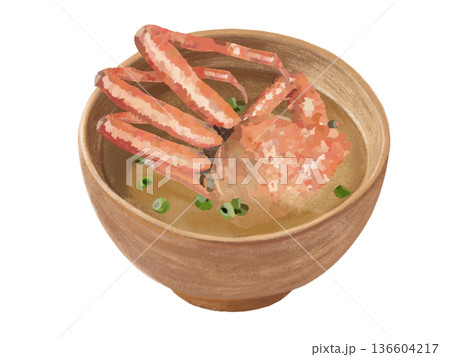 カニ汁（鳥取県の郷土料理） 136604217