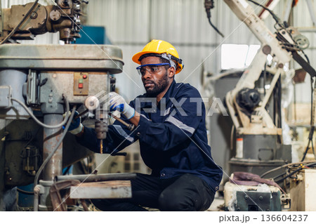 Workers Factory or Engineering work at factory site Workers Factory or Engineering work at factory site 136604237