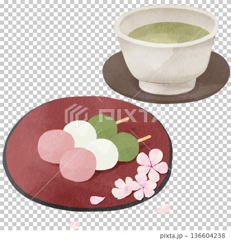 Watercolor-style three-colored dumplings | Spring Japanese sweets, cherry blossoms, cherry blossom viewing, skewers of dumplings, Japanese sweets Watercolor-style three-colored dumplings | Spring Japanese sweets, cherry blossoms, cherry blossom viewing, skewers of dumplings, Japanese sweets 136604238