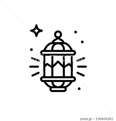 Islamic lanterns icon 136604261