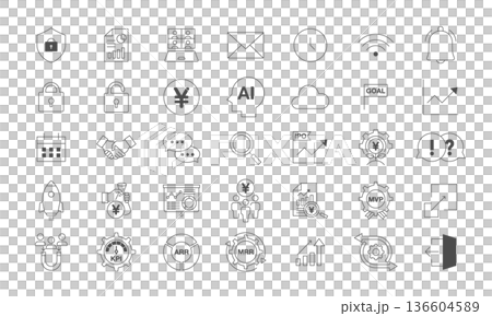 スタートアップアイコンセット 136604589