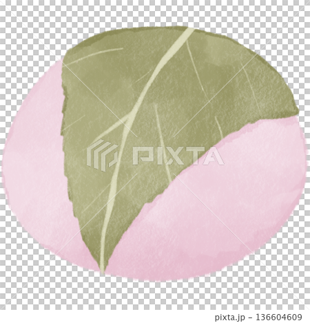 Watercolor-style Sakuramochi | Spring Japanese sweets, Domyoji Temple, Chomeiji Temple, cherry blossom viewing, Hinamatsuri 136604609