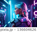 サイバーな女性 136604626