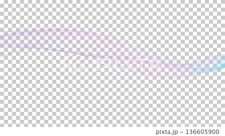 カラーウェーブ背景ライン　白バック　プレゼンテーション等の背景 136605900