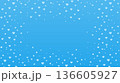 青系ハートフレーム背景 136605927