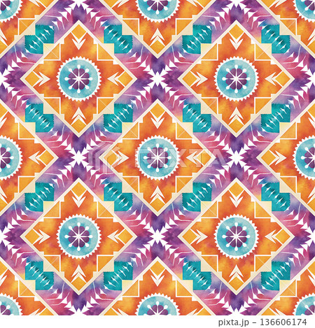 seamless pattern of abstract geometric shapes seamless pattern of abstract geometric shapes 136606174