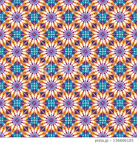seamless pattern of abstract geometric shapes 136606185