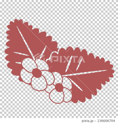 Illustration material of cute strawberry Illustration material of cute strawberry 136606704
