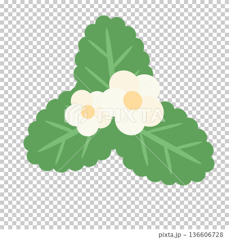 Illustration material of cute strawberry 136606728