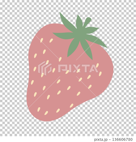 Illustration material of cute strawberry Illustration material of cute strawberry 136606780
