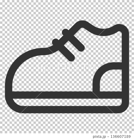 Shoes icon (simple, line drawing, monochrome) Shoes icon (simple, line drawing, monochrome) 136607189