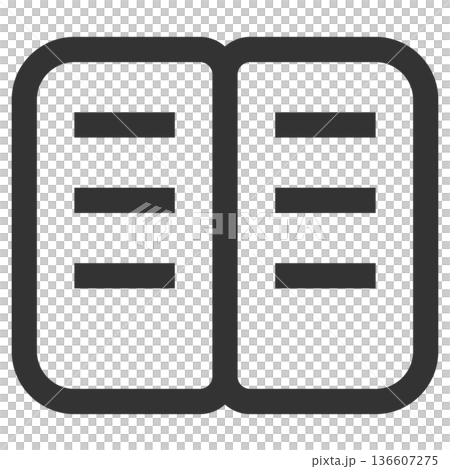 Notebook icon (simple, line drawing, monochrome) Notebook icon (simple, line drawing, monochrome) 136607275