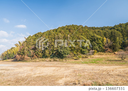 高取町の田園風景　奈良県高市郡 136607331