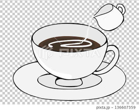 コーヒー ミルク 136607359