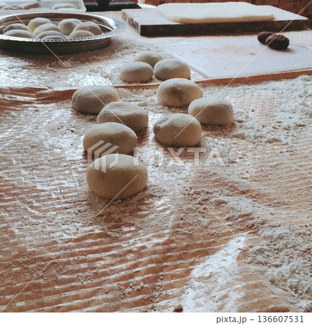 餅つき　あんこもち作り 136607531