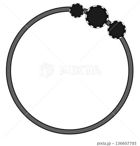 カジノ　チップ　フレーム 136607785