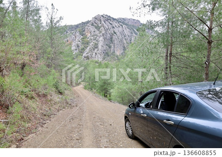 Mountain dirt road. High quality photo 136608855