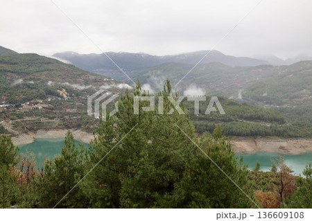 Mountain lake landscape. High quality photo 136609108