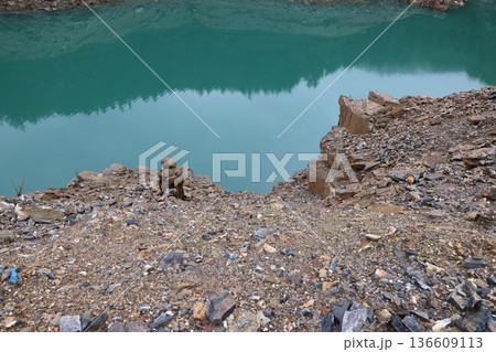 Mountain lake landscape. High quality photo 136609113