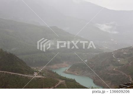 Mountain lake landscape. High quality photo Mountain lake landscape. High quality photo 136609206