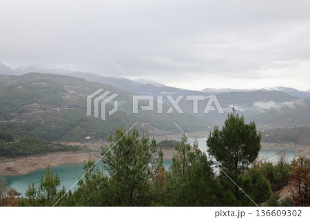 Mountain lake landscape. High quality photo 136609302