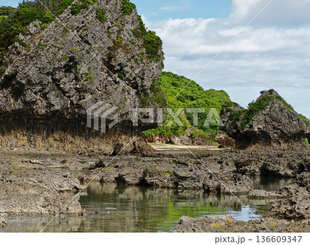 沖縄の自然美（ぐしちゃん浜） 136609347