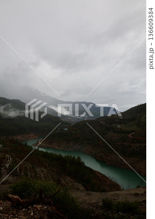 Mountain lake landscape. High quality photo Mountain lake landscape. High quality photo 136609384