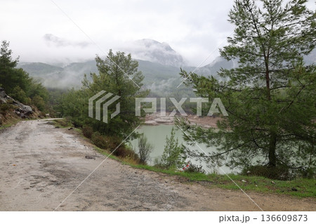 Lake forest mountains. High quality photo Lake forest mountains. High quality photo 136609873