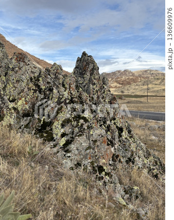 Rocky rugged landscape. High quality photo Rocky rugged landscape. High quality photo 136609976