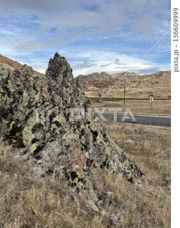 Rocky rugged landscape. High quality photo 136609999