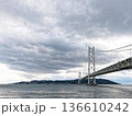 舞子公園から望む曇天の明石海峡大橋　1926年1月 136610242