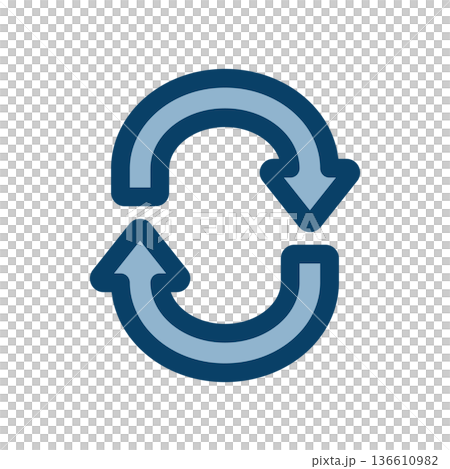 Clockwise circular arrow reload icon Clockwise circular arrow reload icon 136610982