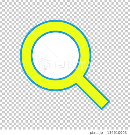 Magnifying glass icon for searching Magnifying glass icon for searching 136610998