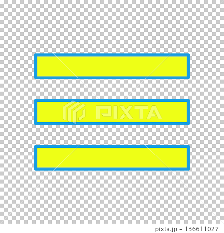 Three-line hamburger menu icon Three-line hamburger menu icon 136611027
