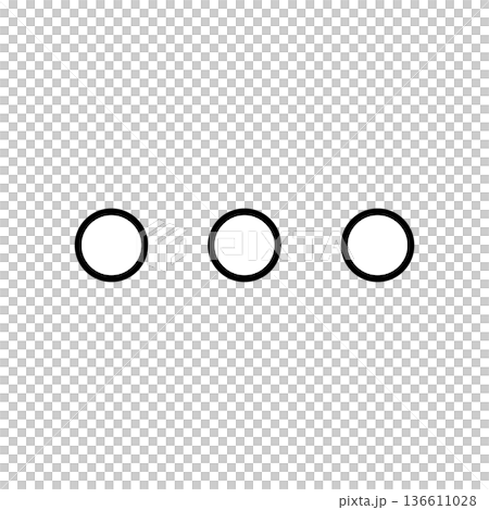 Three dot menu icon Three dot menu icon 136611028