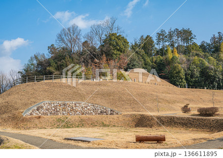 キトラ古墳 奈良県明日香村 キトラ古墳 奈良県明日香村 136611895