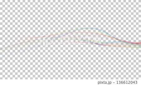 7カラーウェーブ背景ライン 白バック パワーポイント背景 7カラーウェーブ背景ライン 白バック パワーポイント背景 136612043