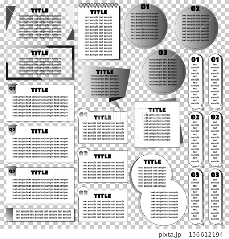 A simple title frame for business use. A stylish accent piece. Monochrome. A simple title frame for business use. A stylish accent piece. Monochrome. 136612194